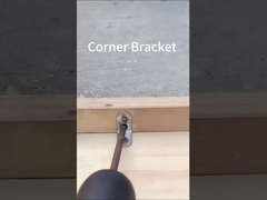 تولید کننده طابع سفارشی تزئینی L شکل فلزی گوشه ای براکت برای چوب