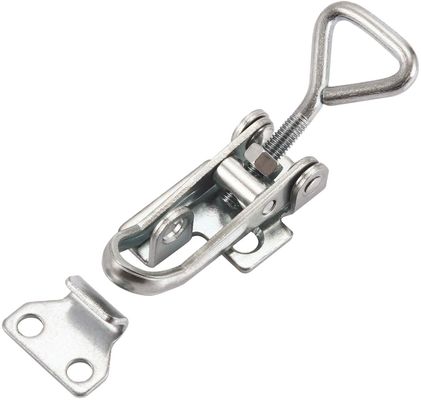 کیفیت  4006 Spring Toggle Clamp Latch Hasp Mild Stainless Steel For Tool Box Door Window کارخانه