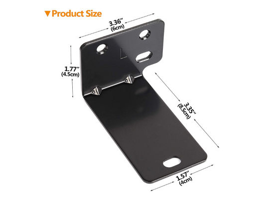 OEM ODM سفارشی Universal Wall Mount Kit Sound Bar Rack Brackets Black Powder Coating Metal Bracket برای نصب براکت های چوبی