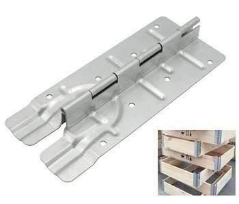 گالوانیزه فولاد چوبی جعبه اتصال فلزی چرخدستی قاب قابل تاشو 220mm چرخدستی سخت افزاری