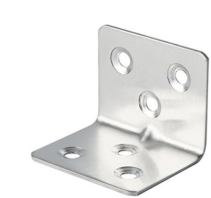 کسری یک طرفه شکل L بروکت زاویه گوشه ای فلز گالوانیزه فولاد فلزی برای ساخت و ساز چوب بروکت دیوار