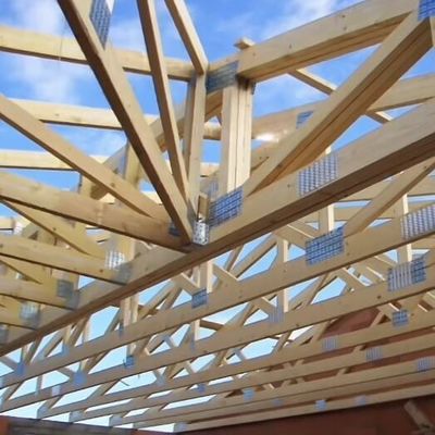 چوب خانه سقف Truss ناخن صفحه سفارشی عرض*طول مفصل Pronged Truss اصلاح صفحه با دندان ناخن